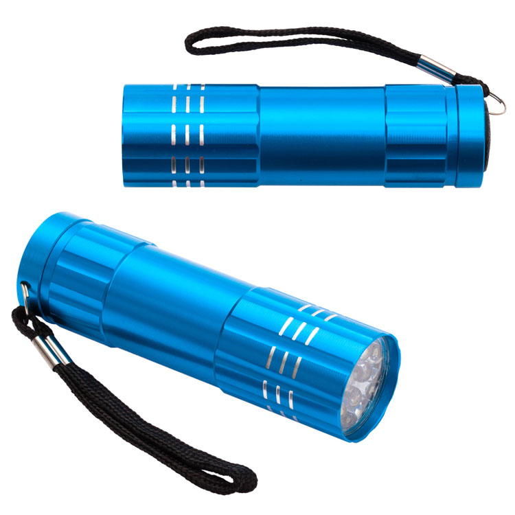 lanterne metalice de buzunar albastre cu lumina LED R35665