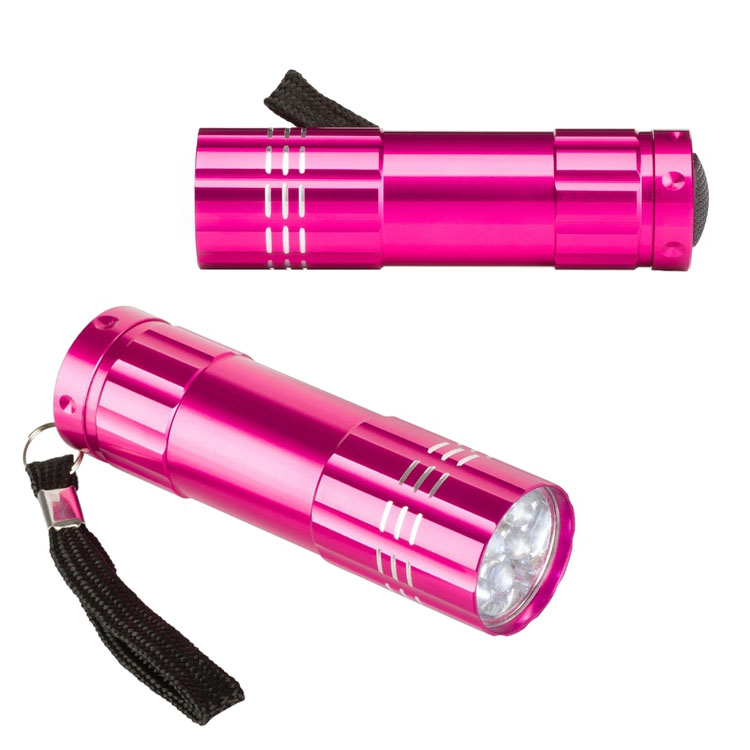 lanterne metalice roz de buzunar cu lumina LED R35665