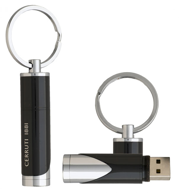 brelocuri Cerruti cu memory stick USB NAU235 Shaft Black