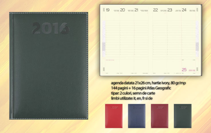 agende saptamanale 2021 cu coperti verzi 01477SHV