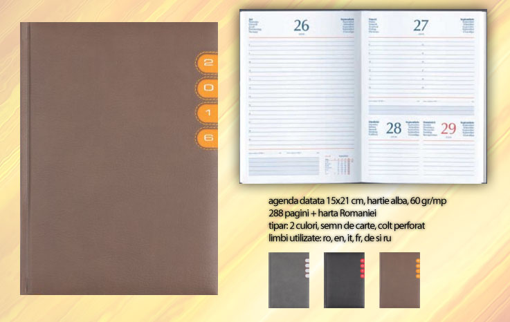 agende 2021 A5 cu coperti portocalii 01460MAO