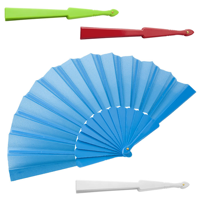 evantaie promotionale colorate cu maner din plastic V8654