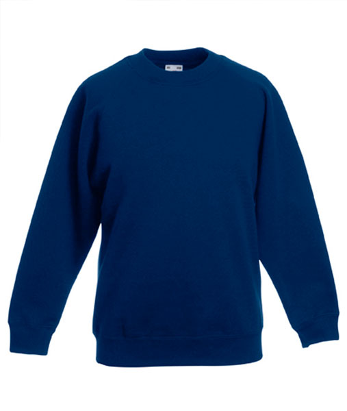 62 039 32 Bluze_promotionale_pentru_copii_albastre_inchis Kids Raglan Sweat Fruit of the Loom