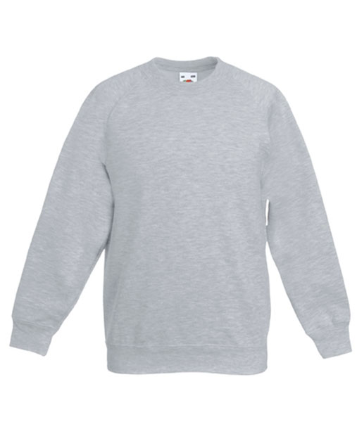 62 039 94 Bluze_promotionale_pentru_copii_gri Kids Raglan Sweat Fruit of the Loom