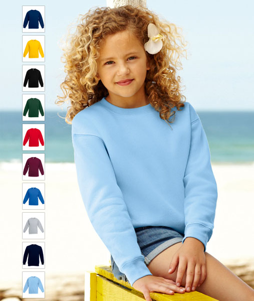 62 041 00 Bluze_promotionale_pentru_copii_colorate Kids Set In Sweat Fruit of the Loom