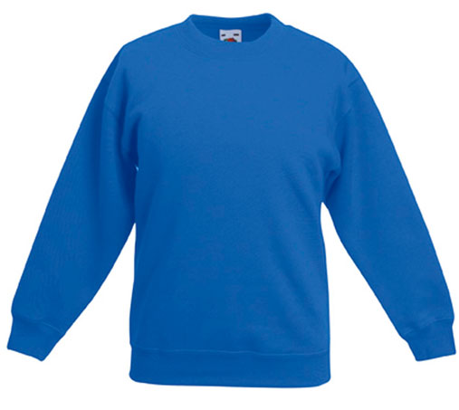 62 041 51 Bluze_promotionale_pentru_copii_albastre Kids Set In Sweat Fruit of the Loom