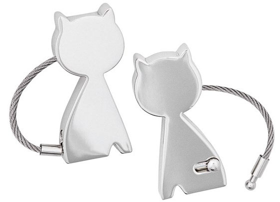 0400117 Brelocuri_metalice_de_lux_in_forma_de_pisica Gato