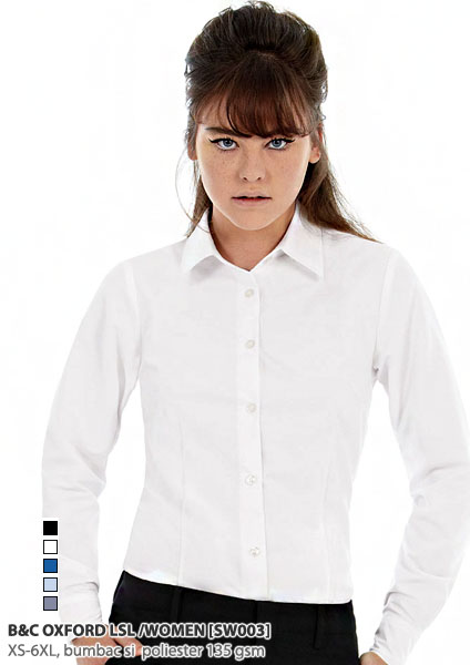 camasi promotionale de dama Oxford LSL Women SW003