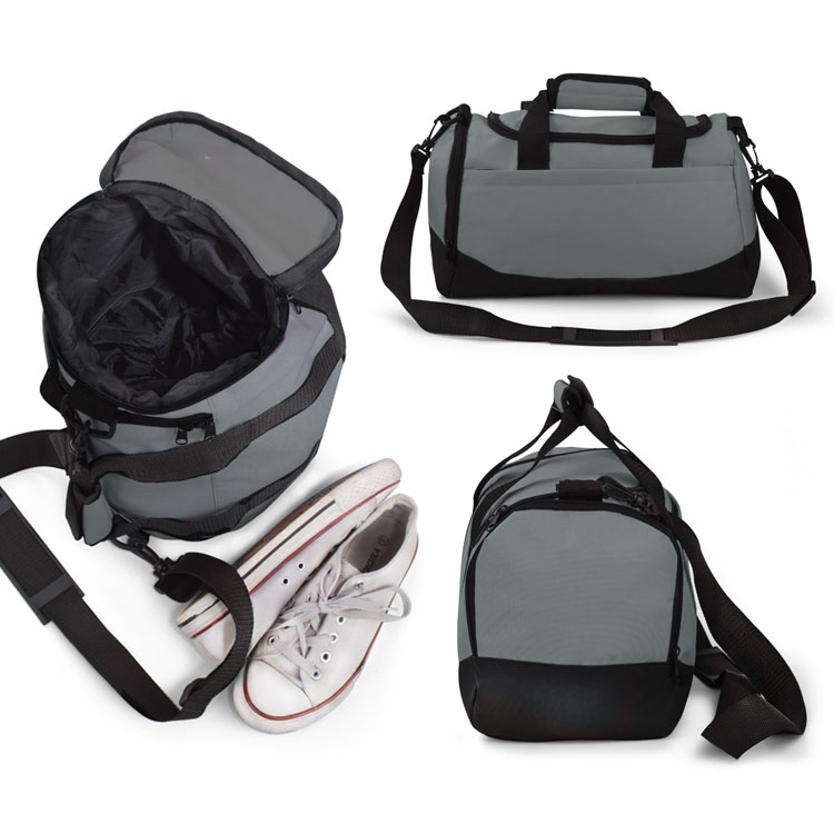 genti sport gri cu compartiment pentru incaltaminte 20120