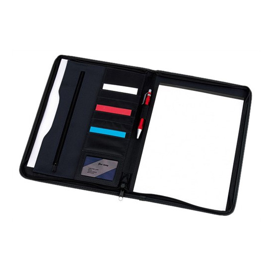 mape promotionale de conferinta din microfibre cu inchidere prin fermoar 0406141