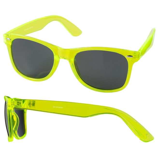 ochelari promotionali din plastic cu rama galbena 10036702