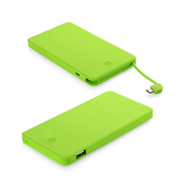 powerbankuri USB verzi cu capacitate de 4000 mAh 45092