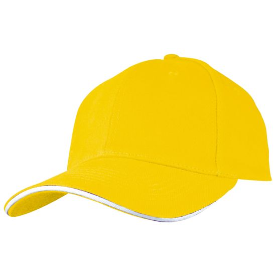 50466_Sapci_promotionale_galbene_cu_sase_panele