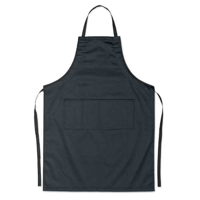 MO8441 sorturi de barman negre cu buzunare frontale