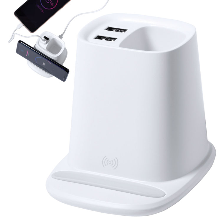 AP721873 incarcatoare wireless din plastic cu suport pentru pixuri