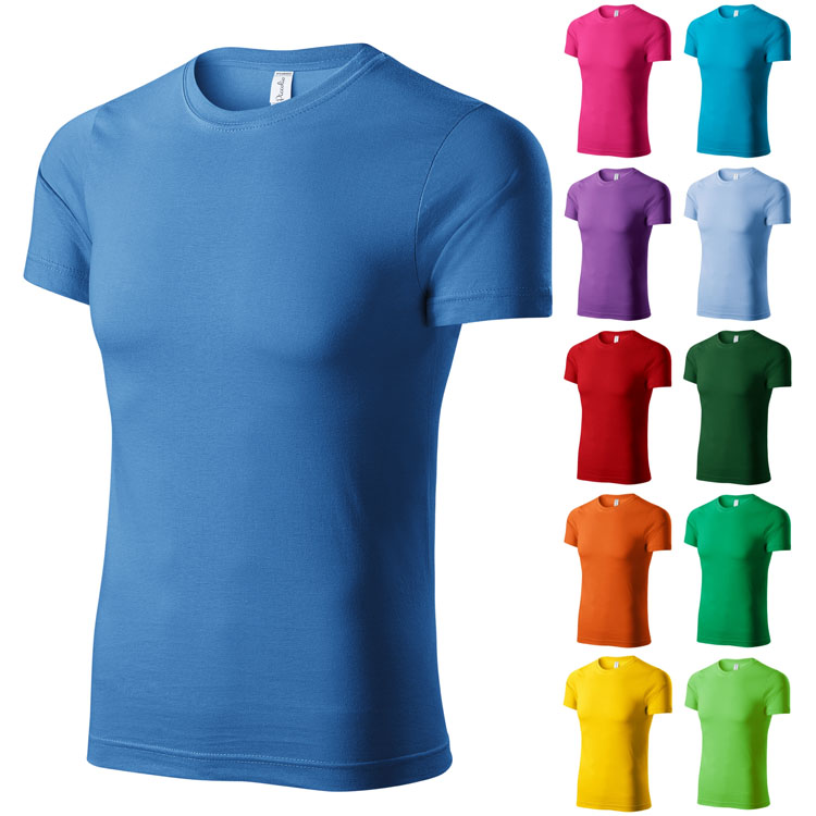 tricouri unisex colorate din bumbac cu guler rotund ADP73