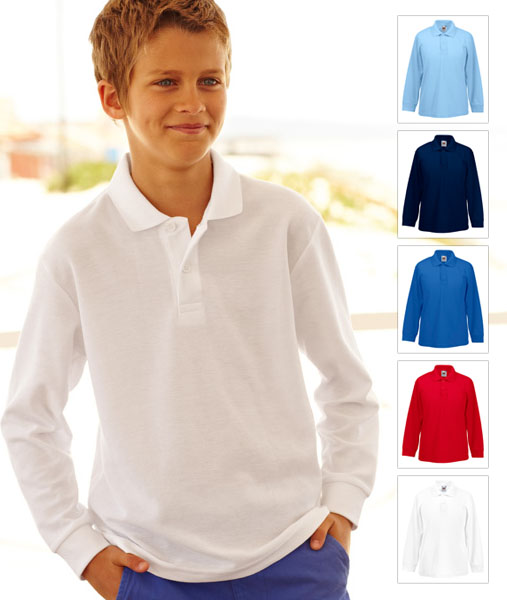 63 201 0 Tricouri_promotionale_colorate_pentru_copii Kids 65 35 Long Sleeve Fruit of the Loom