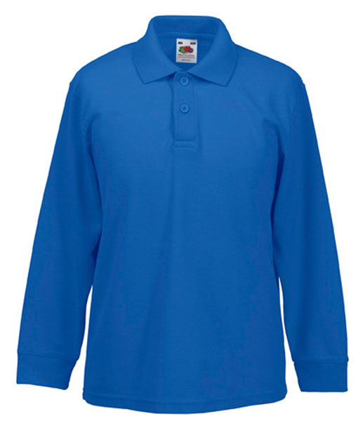 63 201 51 Tricouri_promotionale_albastre_pentru_copii Kids 65 35 Long Sleeve Fruit of the Loom