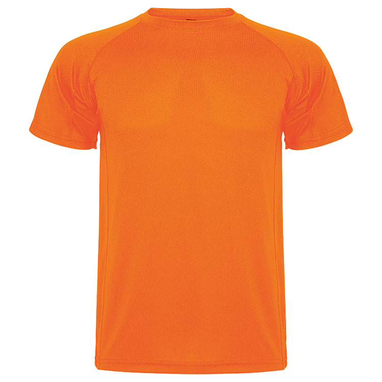 tricouri sport de copii portocalii Roly 0425C Montecarlo