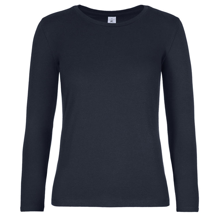 tricouri bleumarin cu maneci lungi de dama F03042 partenermedia