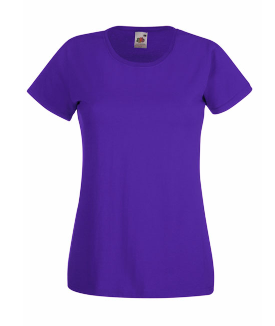 61 372 PE Tricouri_promotionale_de_dama_mov Fruit of the Loom