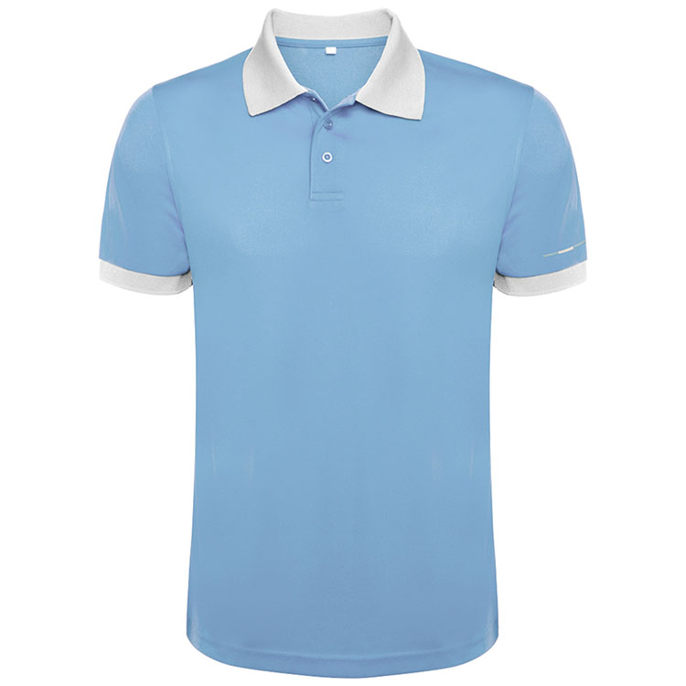 tricouri barbatesti albastre cu guler polo alb Roly 0445 Country