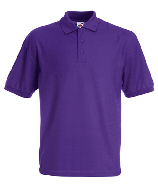 63 402 PE Tricouri_polo_barbatesti_mov_cu_maneca_scurta 65 35 Polo Fruit of the Loom