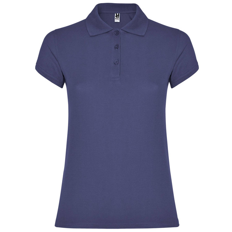 tricouri bleu polo de dama Star PO6634 Roly