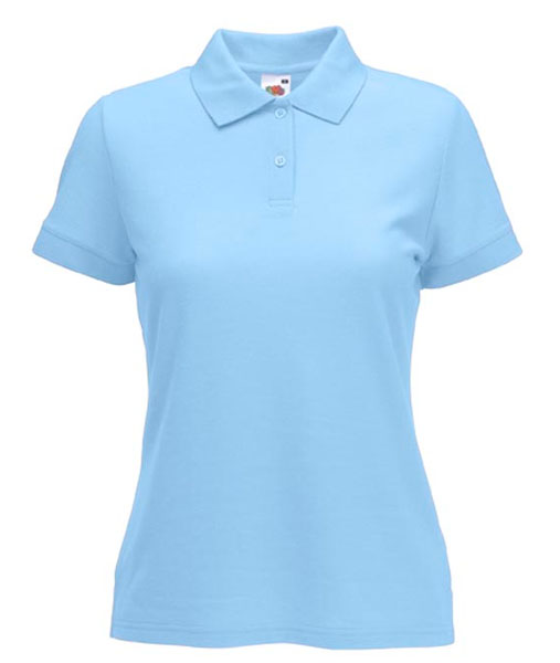 63 212 YT Tricouri_polo_de_dama_albastre_cu_maneca_scurta 65 35 Lady Fit Polo Fruit of the Loom
