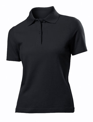 tricouri polo de dama din bumbac negre Stedman ST3100