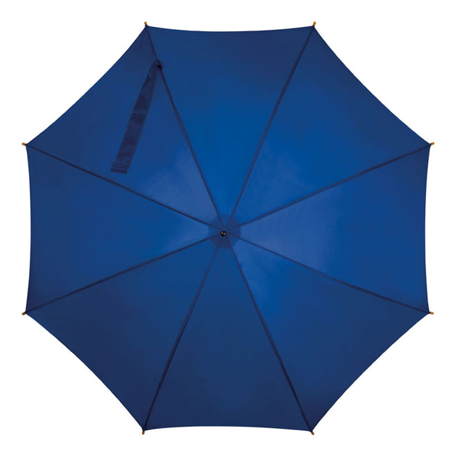 umbrele promotionale albastre cu maner din lemn 513104 partenermedia