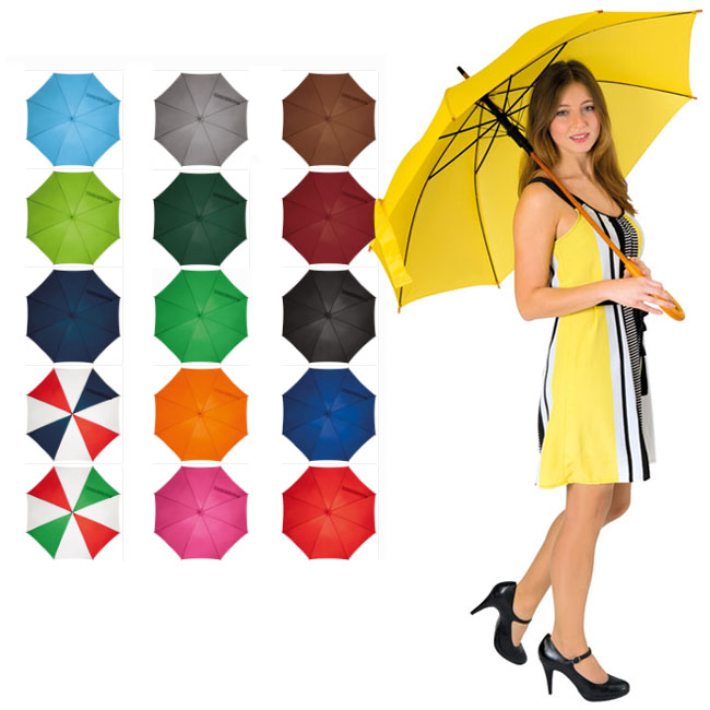 umbrele promotionale cu maner din lemn 5131 partenermedia