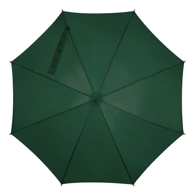 umbrele promotionale verzi cu maner din lemn 513199 partenermedia
