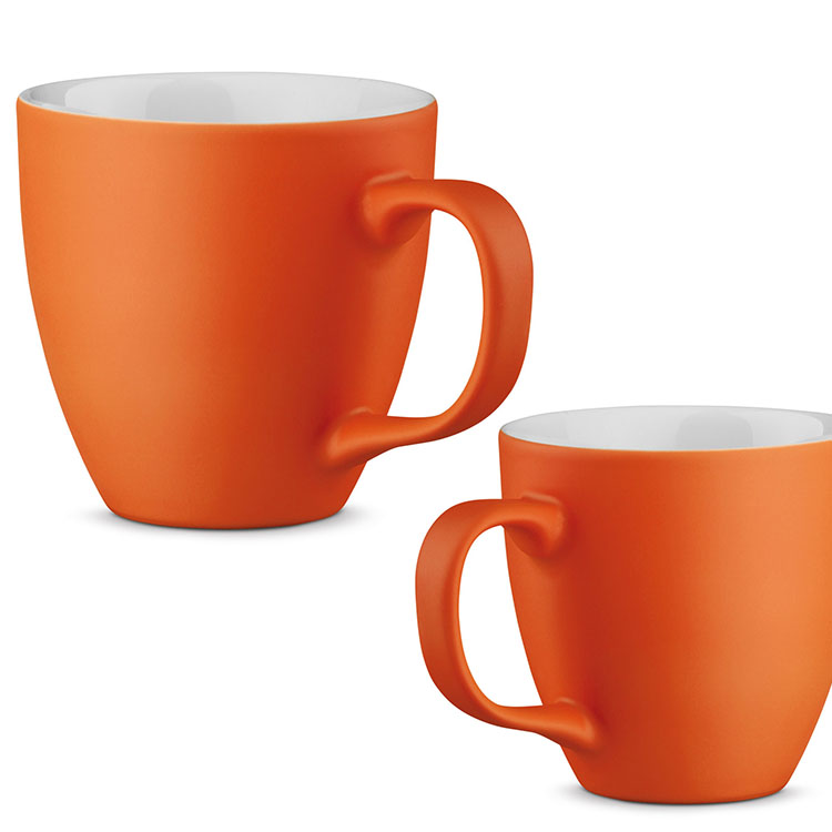cani mate portocalii din portelan de 450 ml 94045 cani mate portocalii din portelan de 450 ml 94045