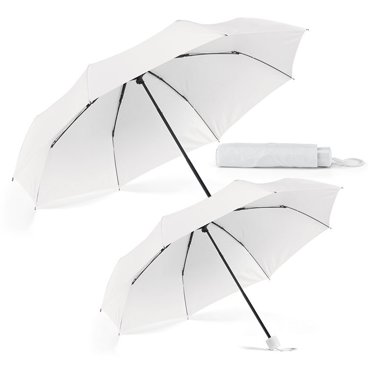 umbrele pliabile promotionale albe 99138 umbrele pliabile promotionale albe 99138