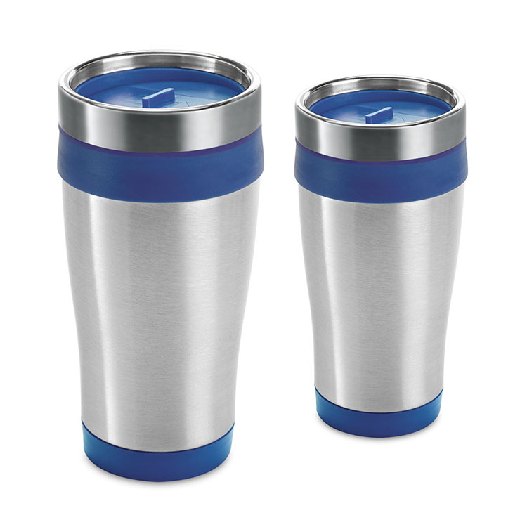 pahare termoizolante de 420 ml cu elemente albastre 94625 pahare termoizolante de 420 ml cu elemente albastre 94625