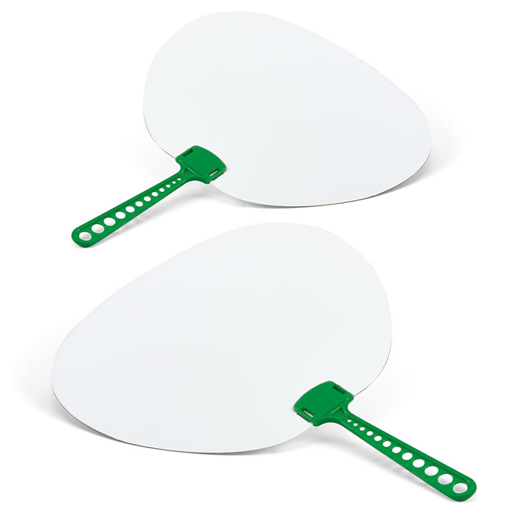 evantaie promotionale cu maner verde 98485 evantaie promotionale cu maner verde 98485