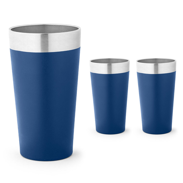 54267 pahare metalice albastre de calatorie de 540 ml 54267 pahare metalice albastre de calatorie de 540 ml