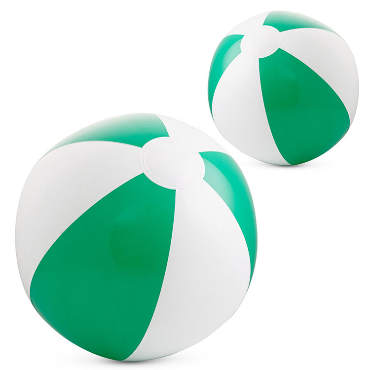 mingi gonflabile de plaja bicolore alb verde 98274