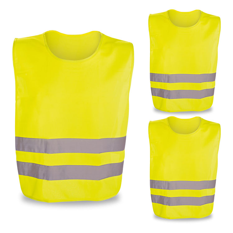 veste galbene unisex reflectorizante din poliester 98502