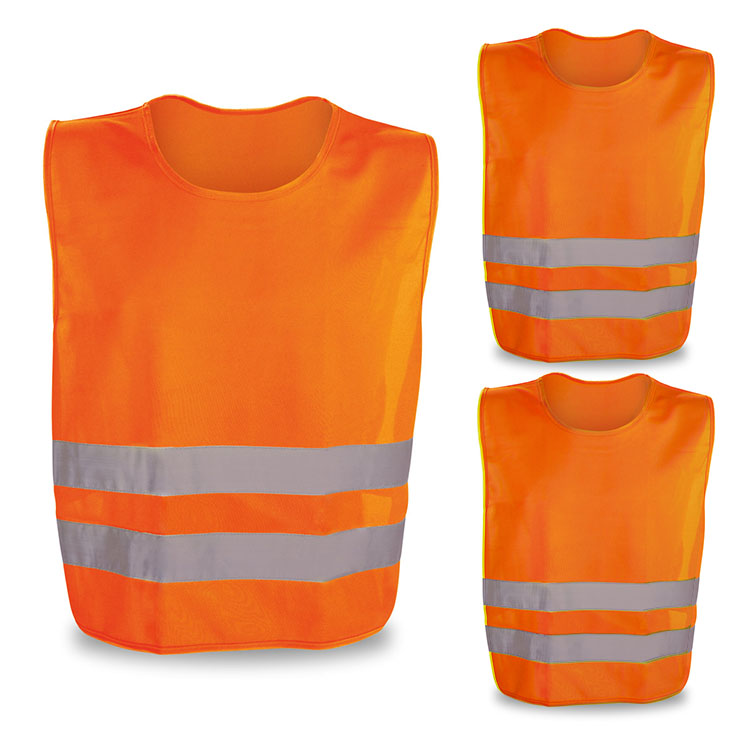 veste portocalii unisex reflectorizante din poliester 98502