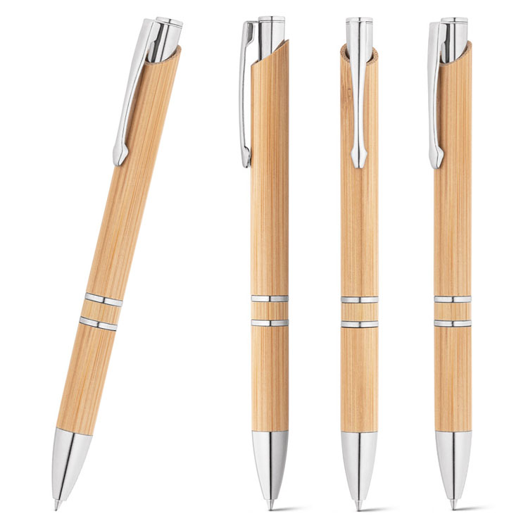 pixuri din lemn de bambus cu design clasic si pasta albastra 81011